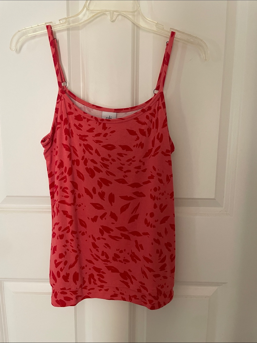CAbi Pink and Red Printed Camisole Tank